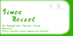 vince meisel business card